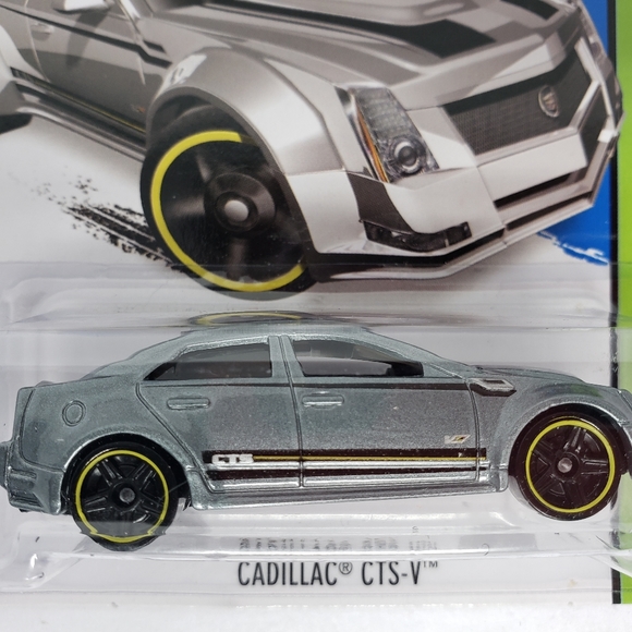Hot Wheels Cadillac CTS-V #1 HW Workshop Silver Kmart Exclusive - Picture 5 of 9